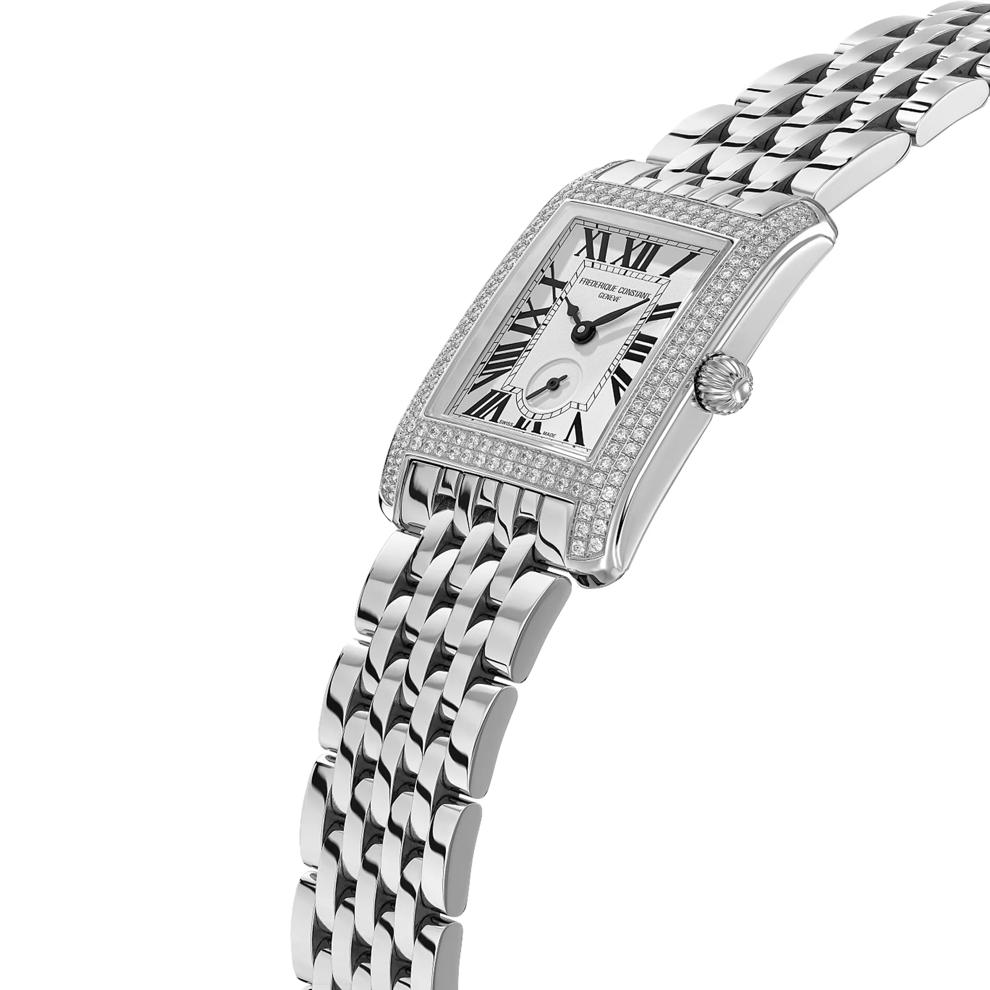 Ladies' Classics Carr&eacute;e Watch With a White Dial and Stainless Steel – Image 3 of 3