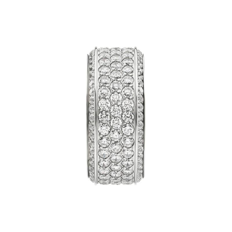 Men&#39;s Lab Grown Diamond Eternity Band in 10K White Gold &#40;4 ct. tw.&#41; – Image 3 of 3