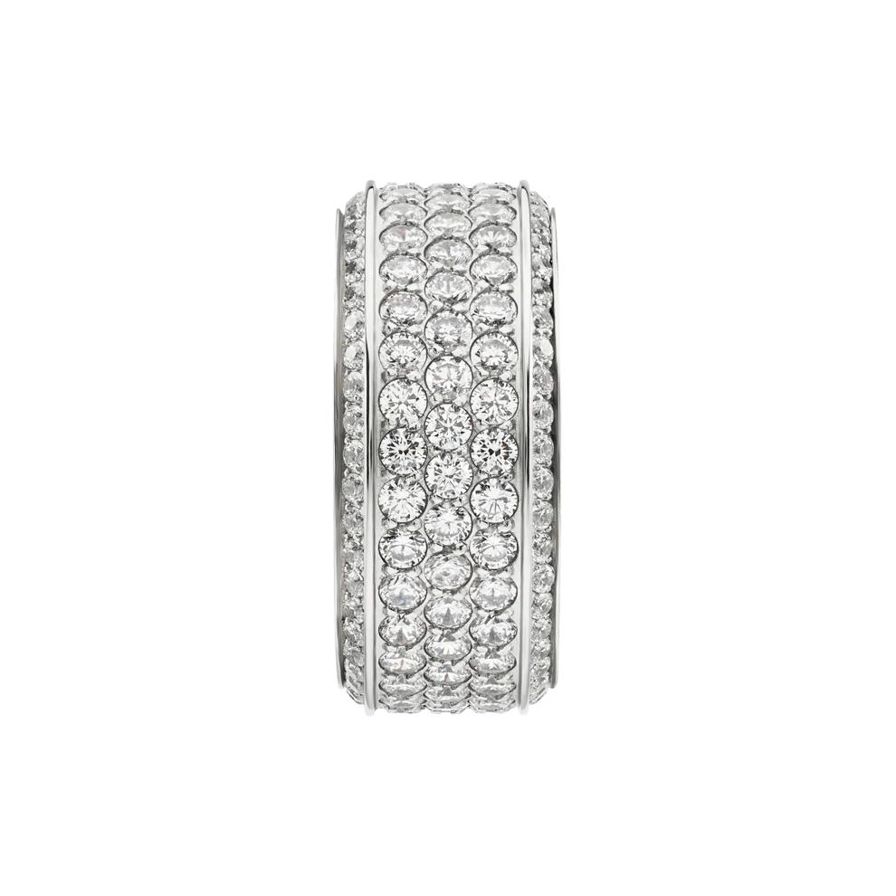 Men's Lab Grown Diamond Eternity Band in 10K White Gold (4 ct. tw.) – Image 3 of 3