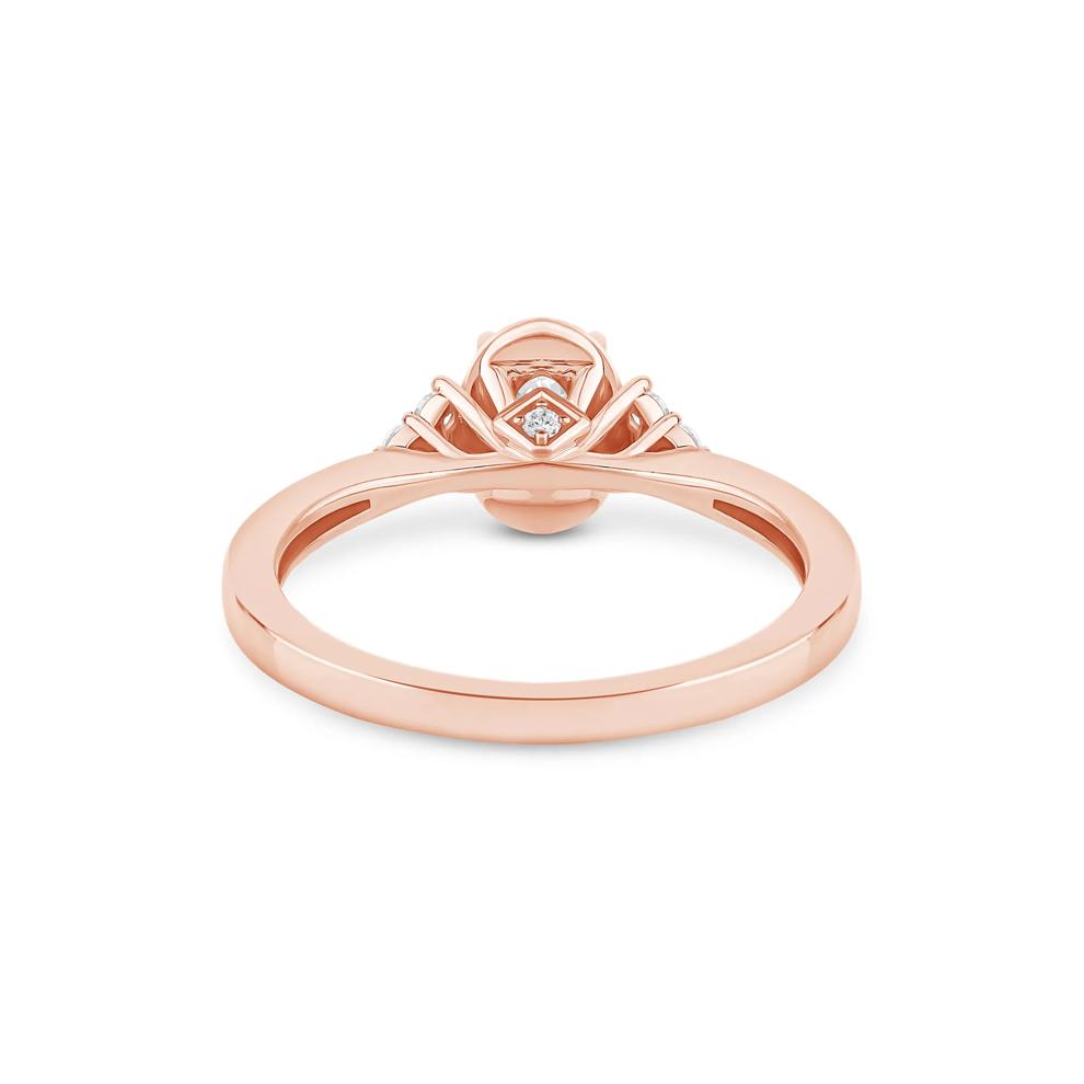 Oval Diamond Engagement Ring in 14K Rose Gold (5/8 ct. tw.) – Image 4 of 4