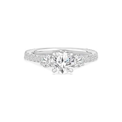 Lab Grown Diamond Round Three-Stone Engagement Ring (2 ct. tw.)