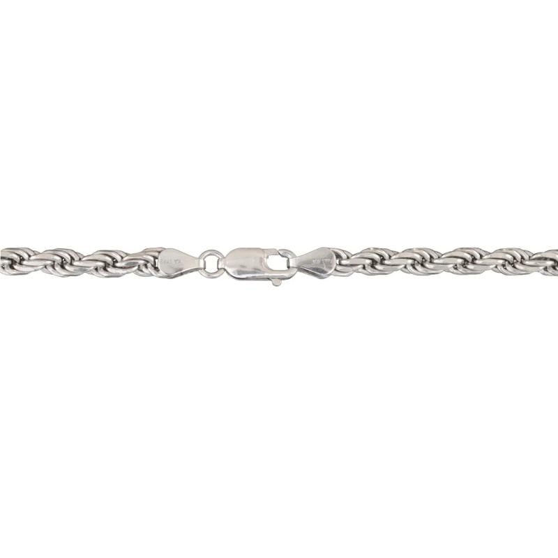 Solid Rope Chain Necklace in Sterling Silver, 22&rdquo; – Image 3 of 5