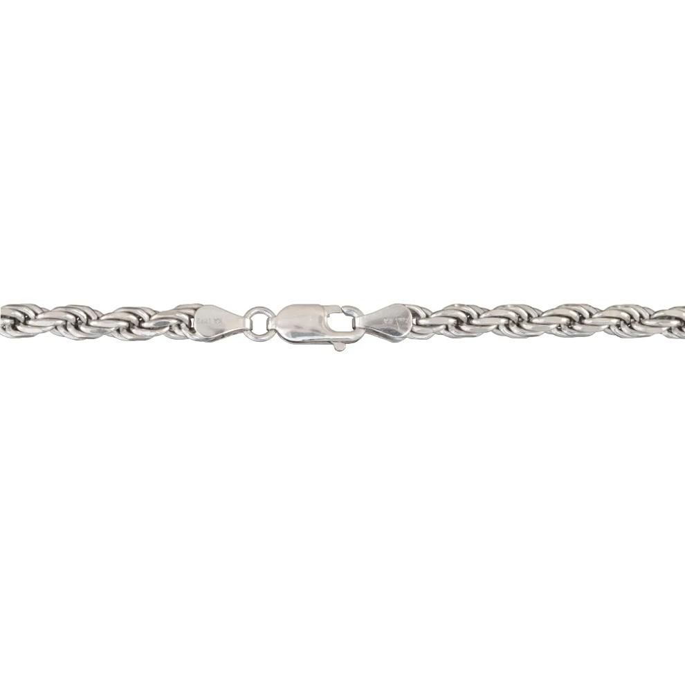Solid Rope Chain Necklace in Sterling Silver, 22&rdquo; – Image 3 of 5