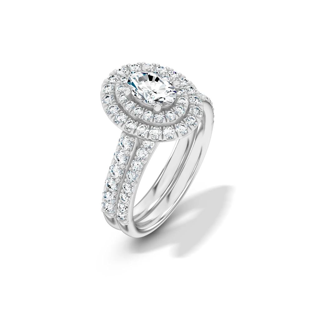 Lab Grown Diamond Double Halo Engagement Ring in 14K White Gold (1 1/2 ct. tw.) – Image 4 of 4