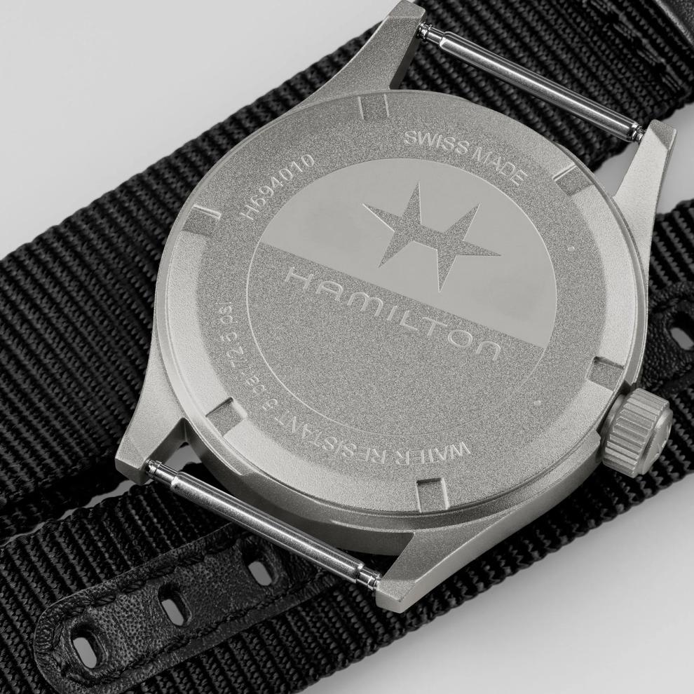 Khaki Field Quartz Watch with Black Textile Strap – Image 2 of 4