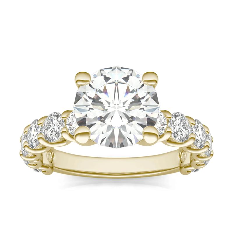 Lab-Created Moissanite Engagement Ring in 14K Gold – Image 1 of 1