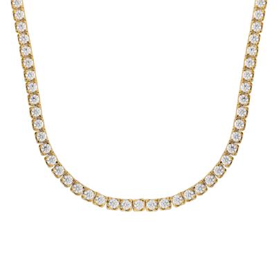 Lab Grown Diamond Tennis Necklace in 10K Yellow Gold (12 3/8 ct. tw.)