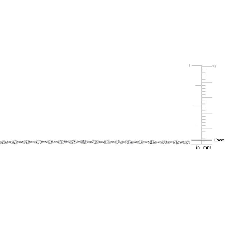 Platinum Singapore Chain, 22&quot; – Image 3 of 5