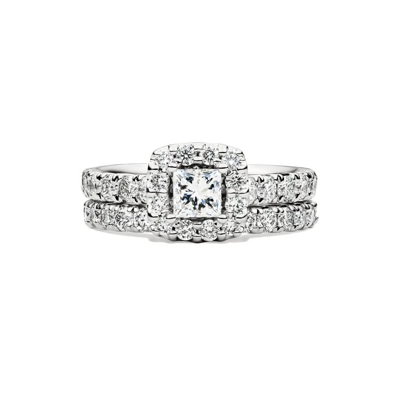 Diamond Bridal Set in 14K White Gold &#40;2 ct. tw.&#41; – Image 1 of 7