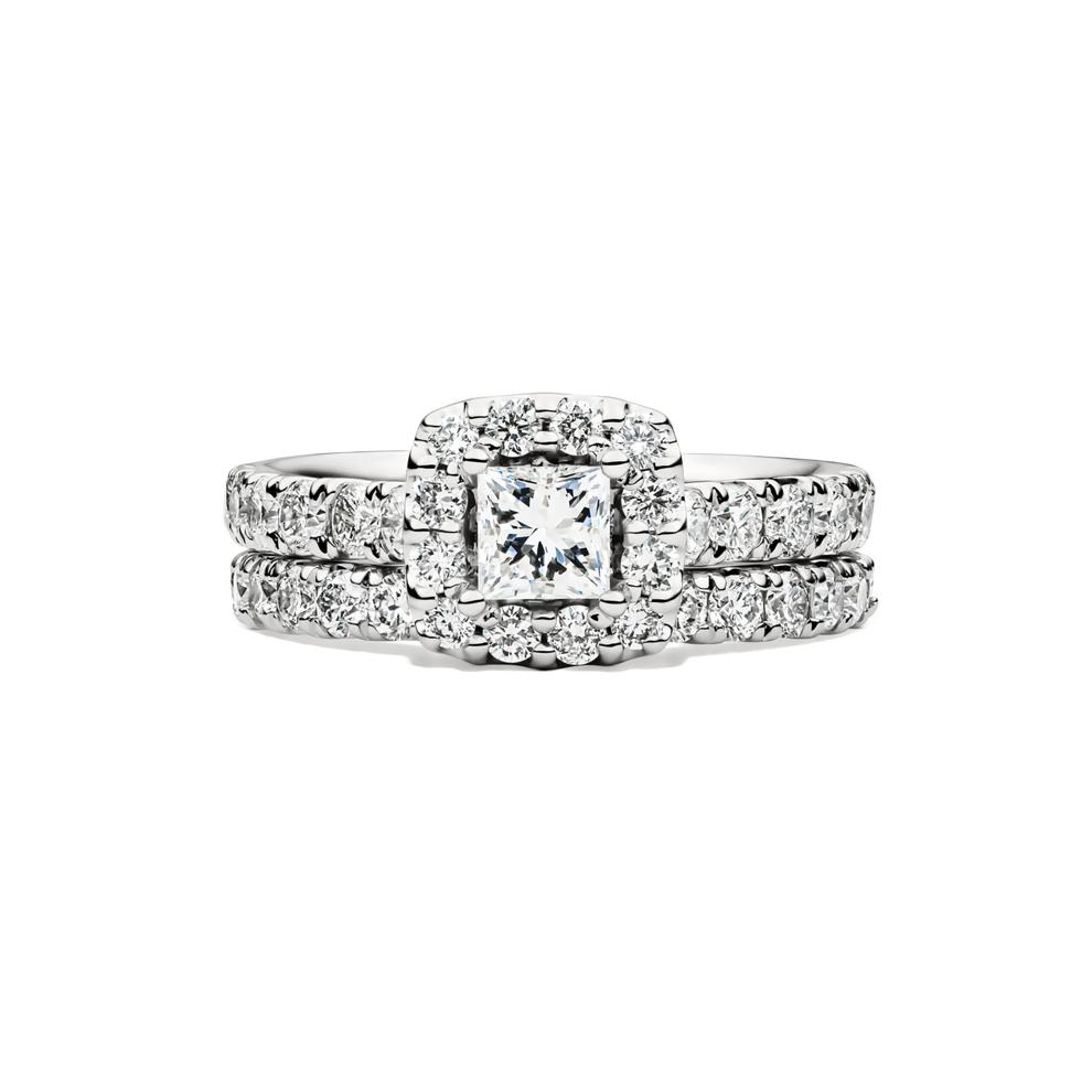 Diamond Bridal Set in 14K White Gold (2 ct. tw.) – Image 1 of 6