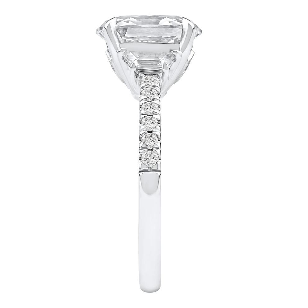 Khai Lab Grown Diamond Oval Engagement Ring in Platinum (2 3/4 ct. tw.) – Image 3 of 5