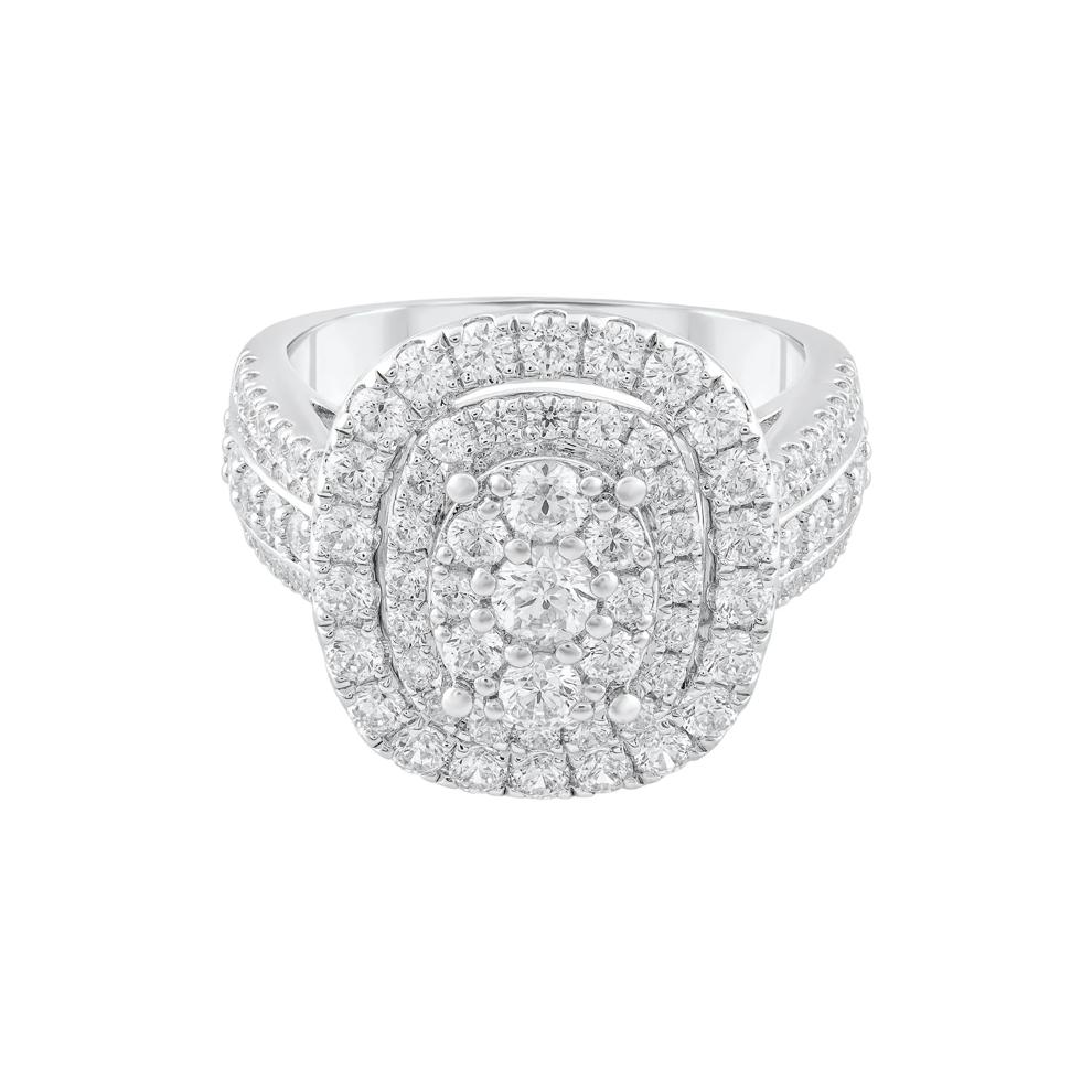 Diamond Composite Engagement Ring in 10K White Gold (2 ct. tw.) – Image 1 of 3