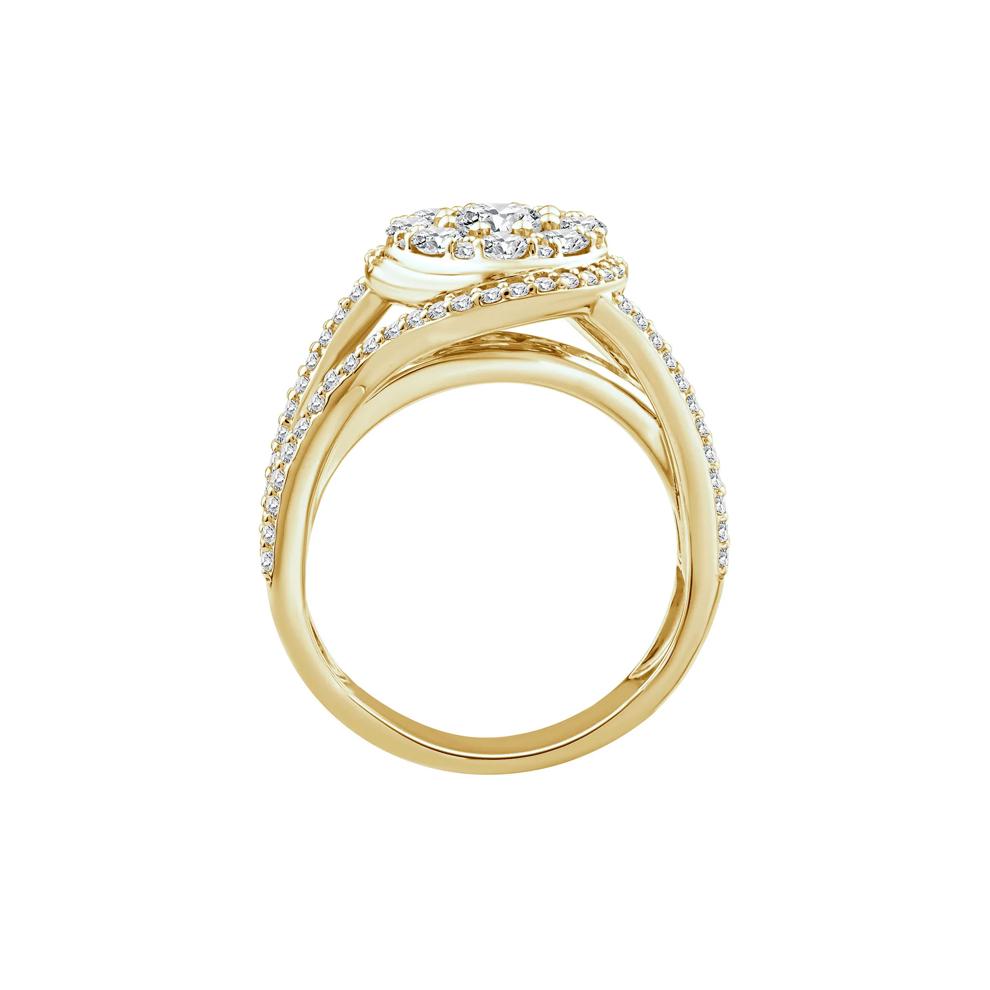 Diamond Composite Engagement Ring in 10K Yellow Gold (1 3/4 ct. tw.) – Image 2 of 3
