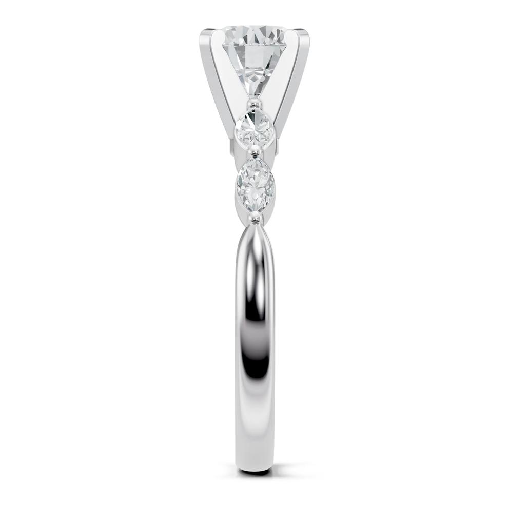 Lab Grown Diamond Semi-Mount Engagement Ring in 14K White Gold (3/8 ct. tw.) – Image 6 of 6