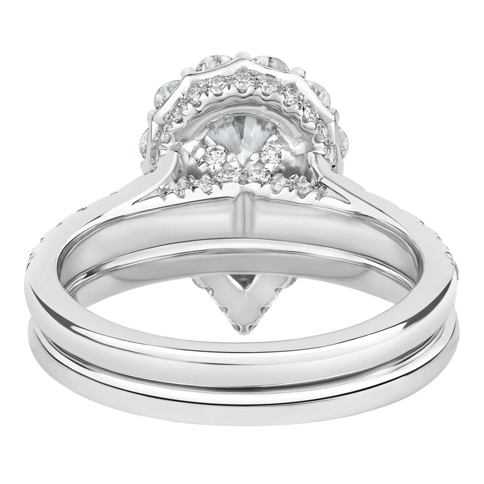 Alexis Lab Grown Diamond Pear Bridal Set in Platinum (3 1/4 ct. tw.) – Image 5 of 5