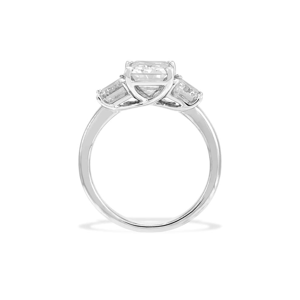 Lab Grown Diamond Three-Stone Engagement Ring in 14K White Gold (5 ct. tw.) – Image 3 of 4