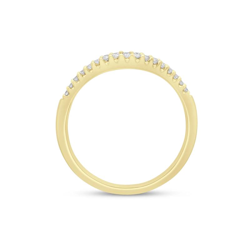 Diamond Contour Band in 14K Yellow Gold &#40;1/7 ct. tw.&#41; – Image 2 of 3