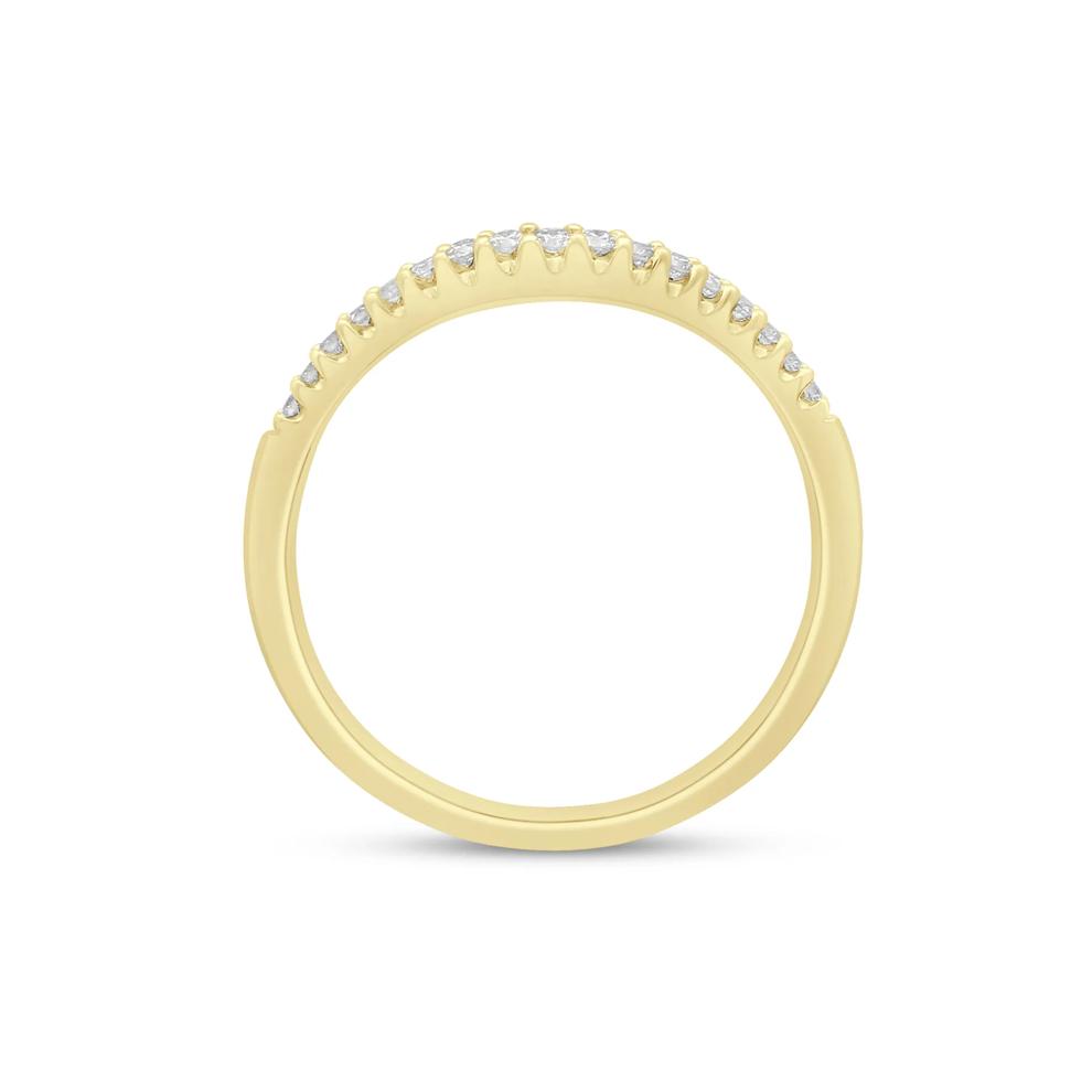 Diamond Contour Band in 14K Yellow Gold (1/7 ct. tw.) – Image 2 of 3