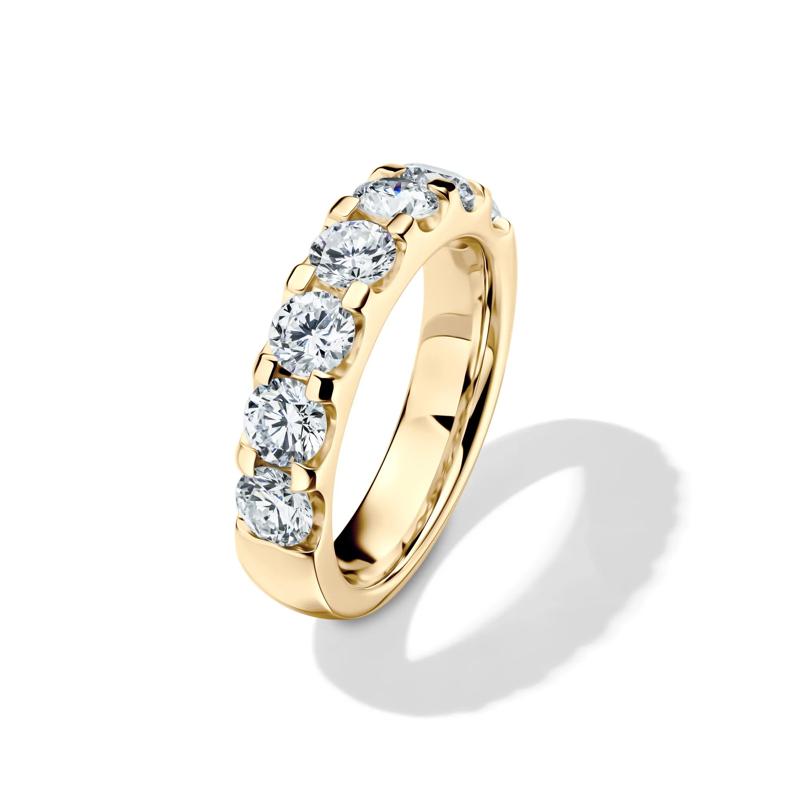 Lab Grown Diamond Seven-Stone Anniversary Band in 14K Yellow Gold (2 ct. tw.) – Image 4 of 4