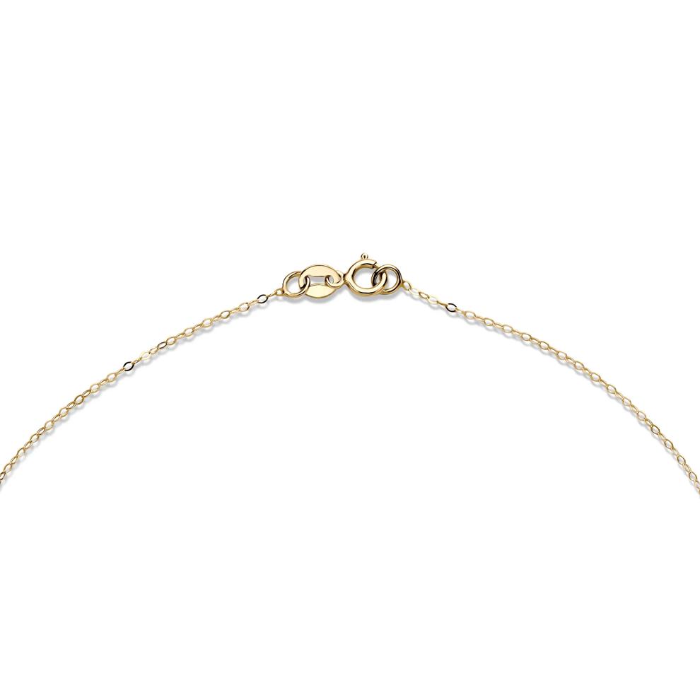The Beat of Your Heart&reg; Circle Pendant Necklace in 10K Yellow Gold (1/4 ct. tw.) – Image 2 of 4
