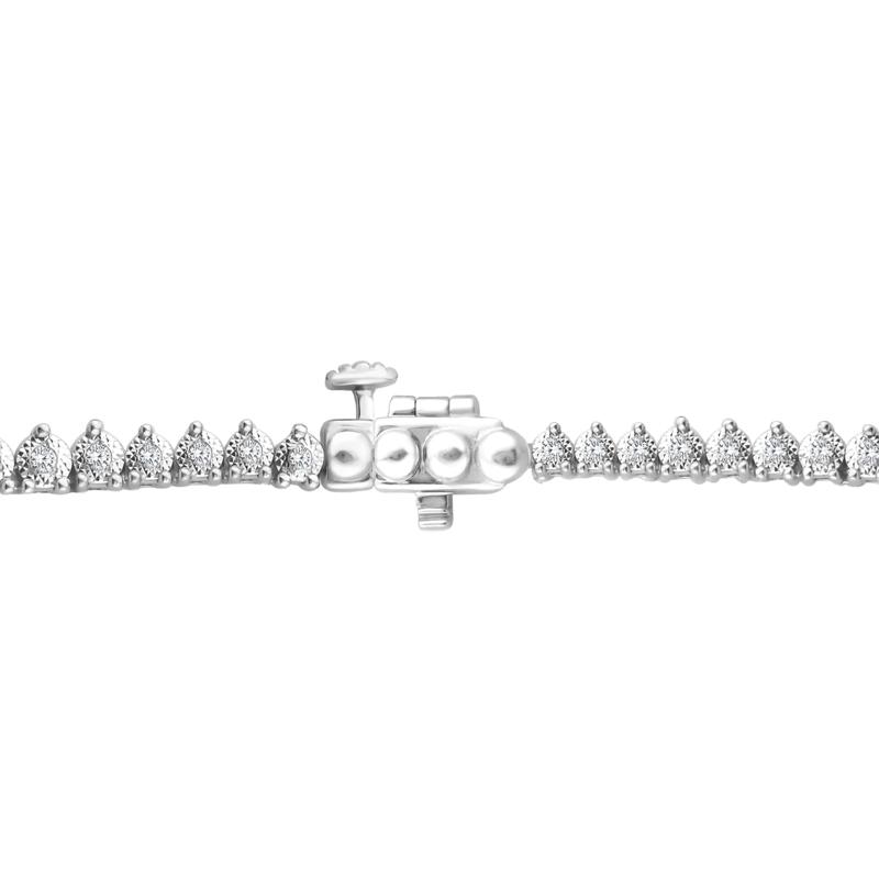 Lab Grown Diamond Riviera Illusion Necklace in 10K White Gold &#40;3 ct. tw.&#41; – Image 3 of 3