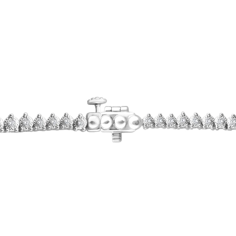 Lab Grown Diamond Riviera Illusion Necklace in 10K White Gold (3 ct. tw.) – Image 3 of 3