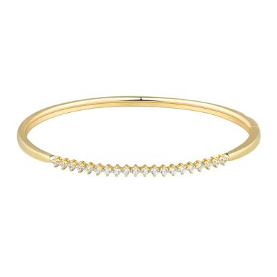 Lab Grown Diamond Bangle Bracelet in Vermeil in (1/2 ct. tw.)