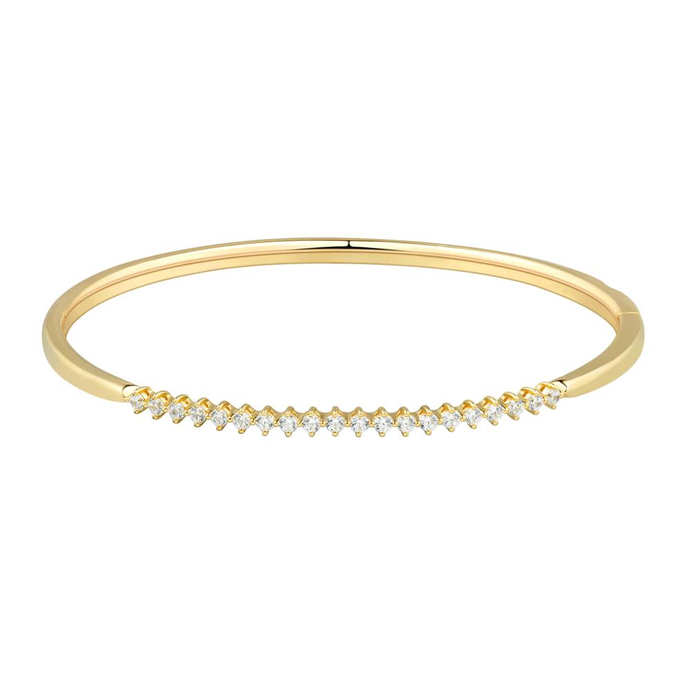 Lab Grown Diamond Bangle Bracelet in Vermeil in (1/2 ct. tw.) – Image 1 of 2