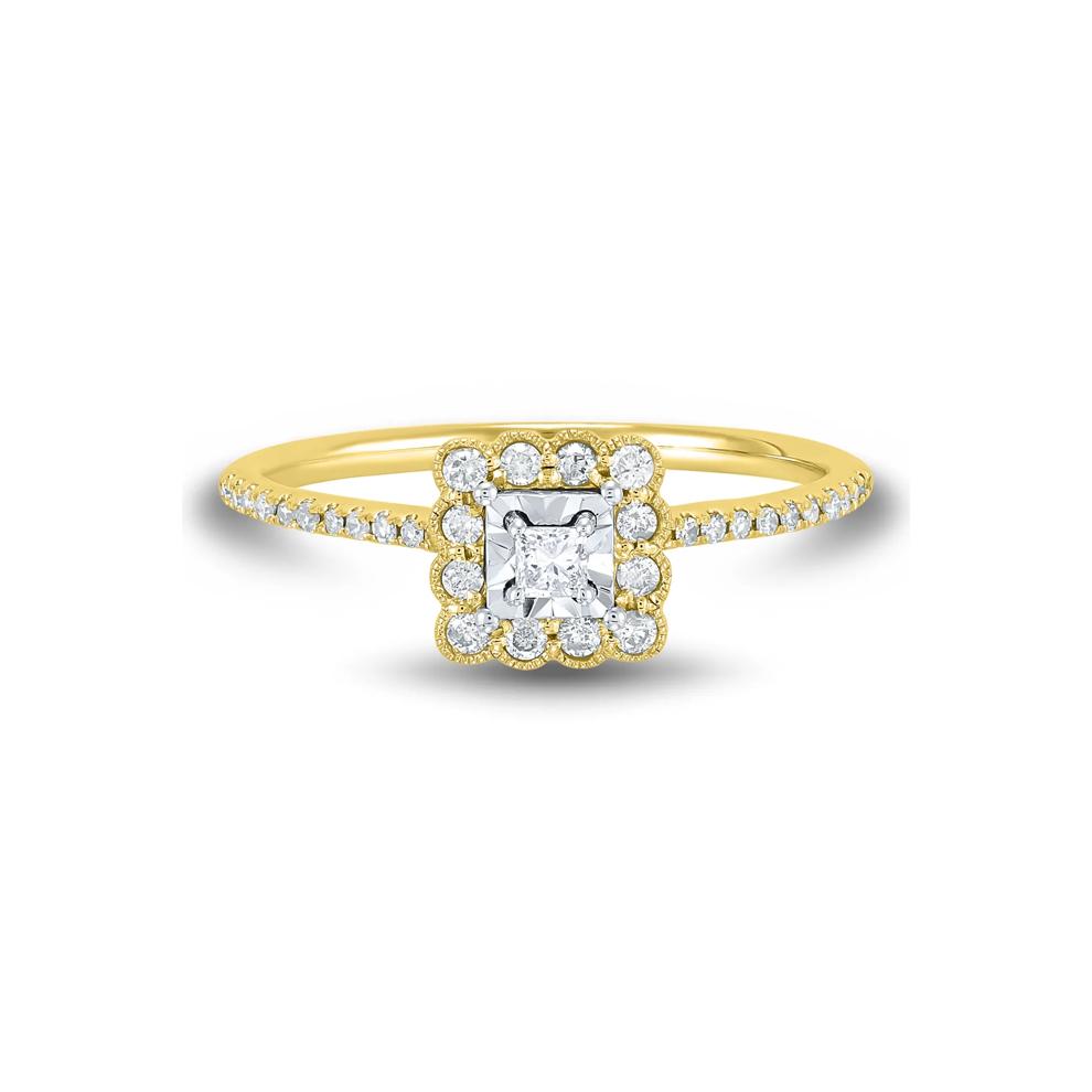 Diamond Promise Ring in 10K Yellow Gold (1/4 ct. tw.) – Image 1 of 3