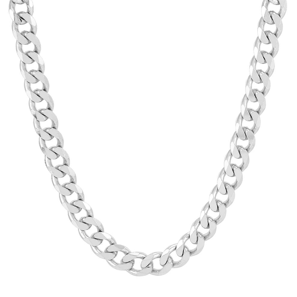 Flat Curb Chain in Sterling Silver – Image 1 of 2