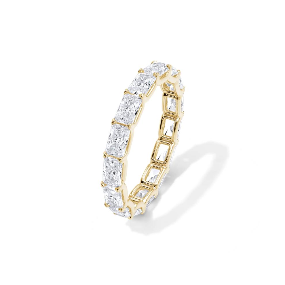 Lab Grown Diamond East-West U-Prong Eternity Band in 14K Yellow Gold (3 ct. tw.) – Image 4 of 4
