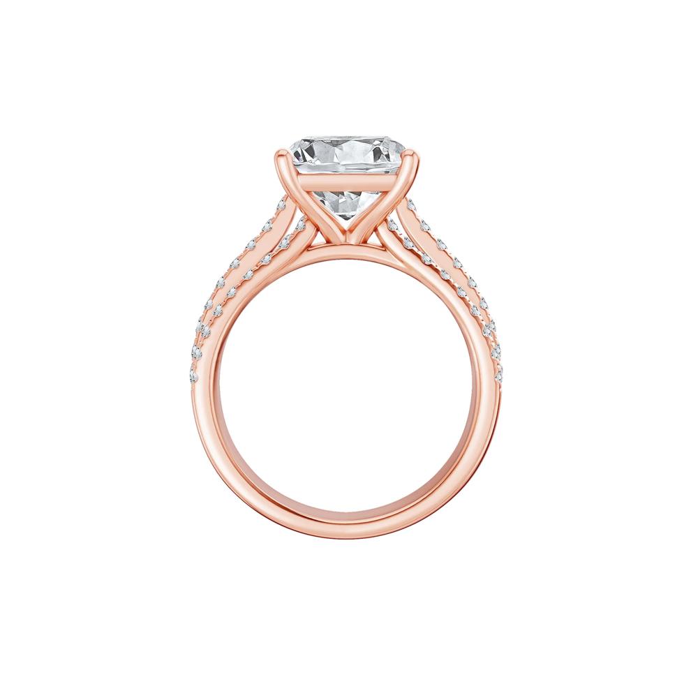 Lab Grown Diamond Engagement Ring in 14K Rose Gold (5 1/2 ct. tw.) – Image 2 of 4