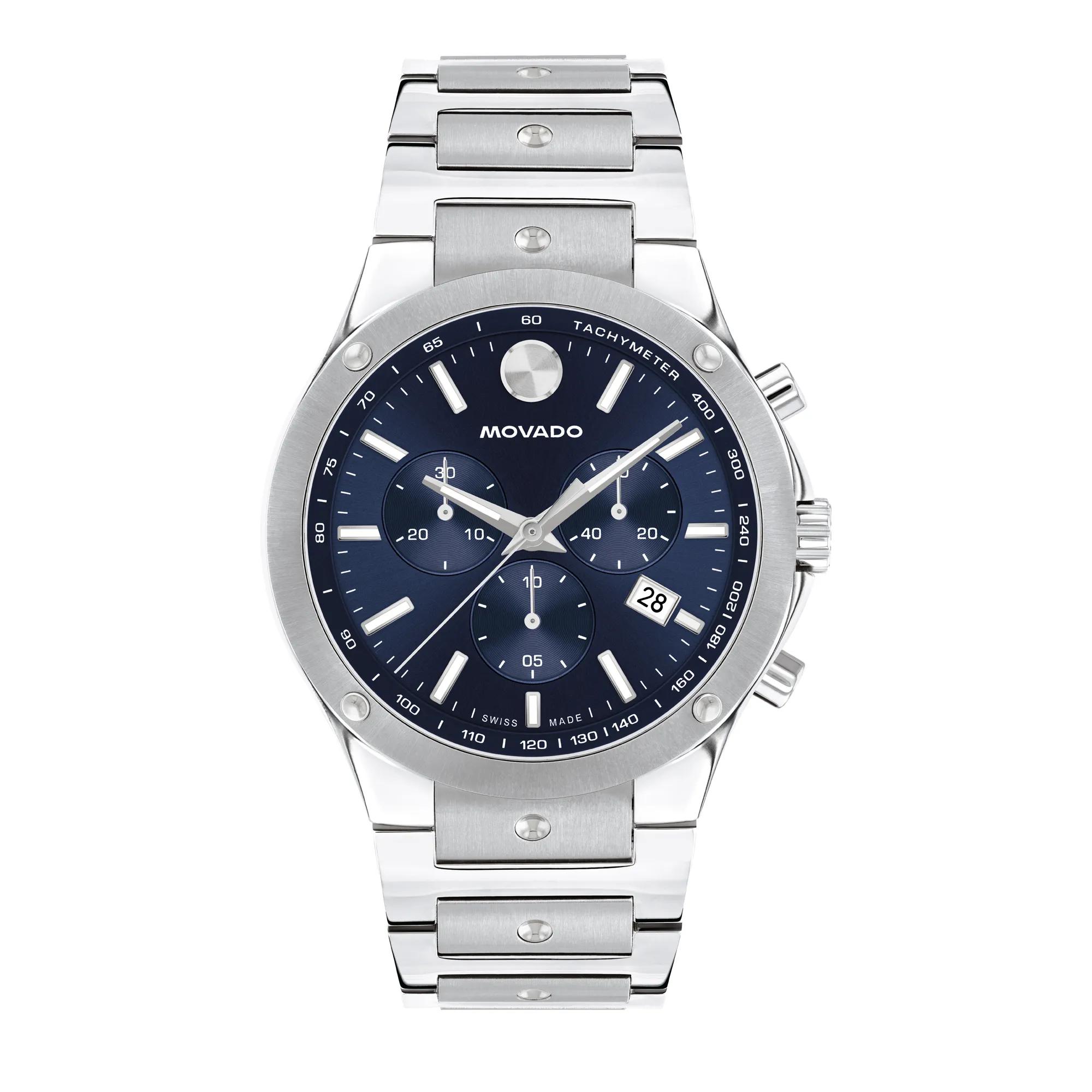 Movado® Men's SE Chronograph Watch in Stainless Steel, 42MM