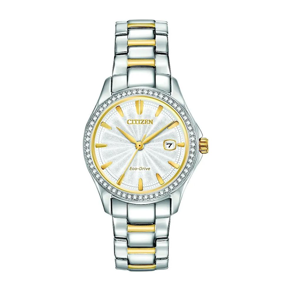 Women&rsquo;s Watch &amp; Bracelet Set in Two-Tone Ion-Plated Stainless Steel – Image 2 of 3