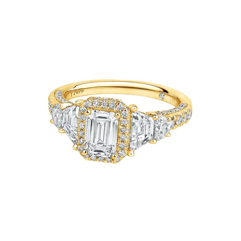 Hailey Lab Grown Diamond Engagement Ring in 14K Yellow Gold &#40;3 ct. tw.&#41; – Image 4 of 4