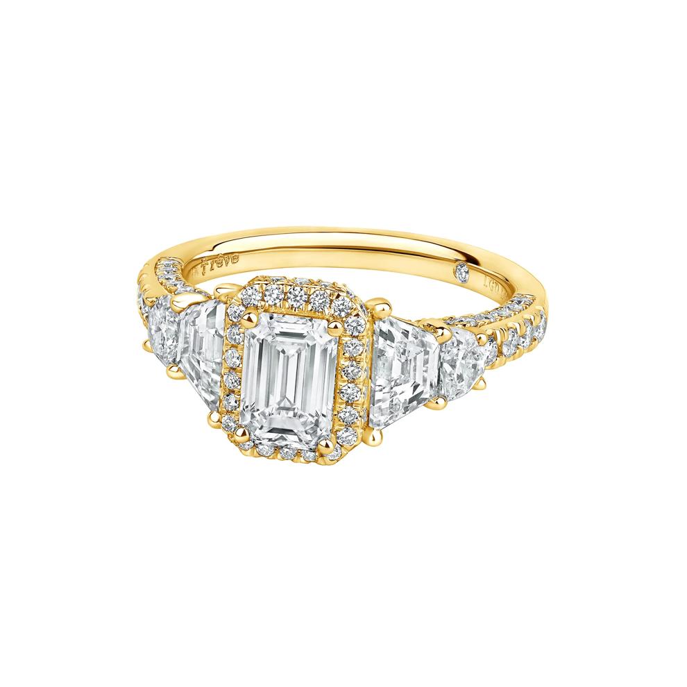 Hailey Lab Grown Diamond Engagement Ring in 14K Yellow Gold (3 ct. tw.) – Image 4 of 4