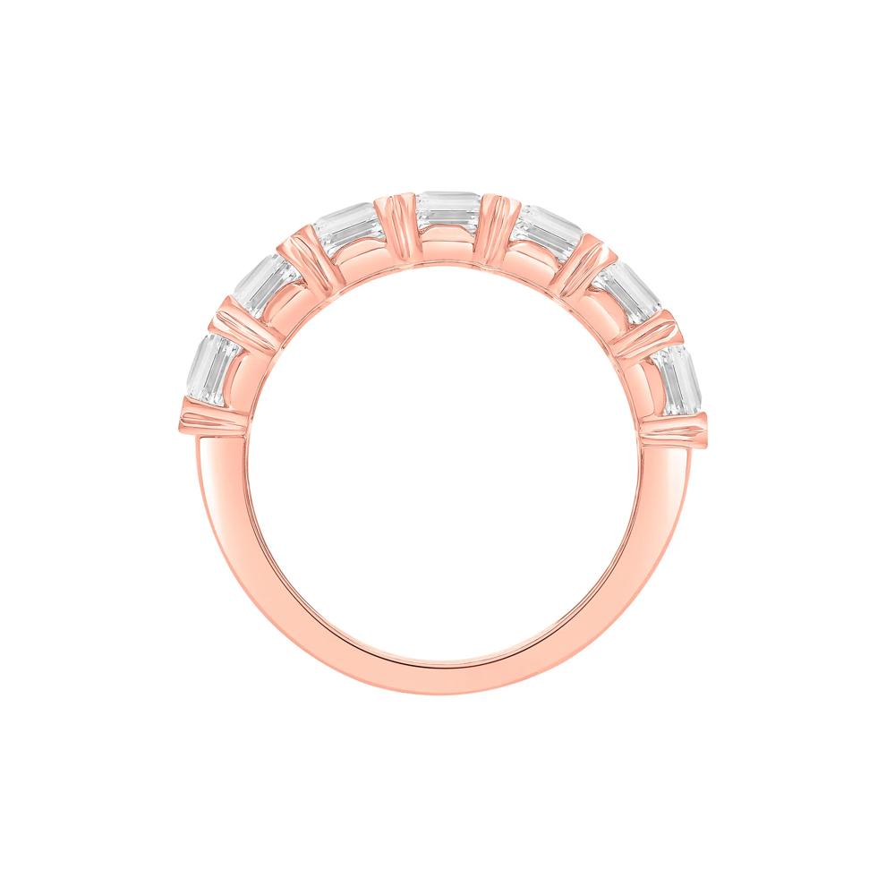 Lab Grown Diamond Radiant Anniversary Band in 14K Rose Gold (5 ct. tw.) – Image 2 of 4