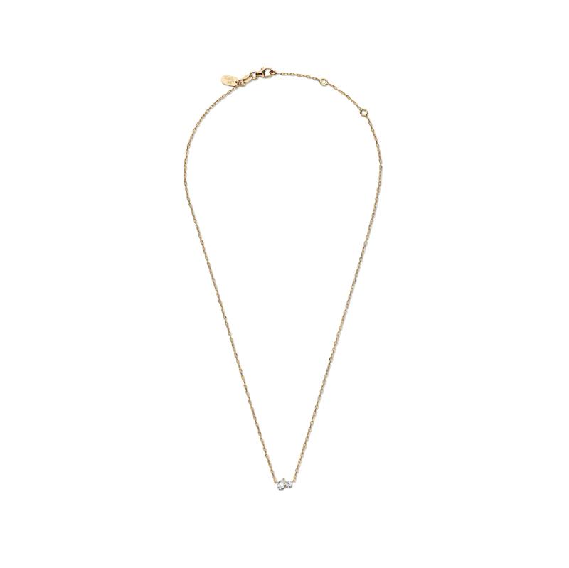 Lab Grown Diamond Toi et Moi Necklace in 10K Yellow Gold &#40;1/3 ct. tw.&#41; – Image 2 of 3