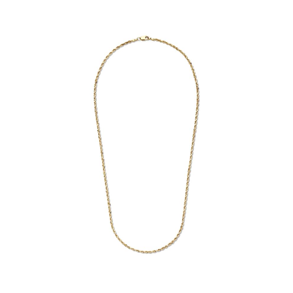 Solid Glitter Rope Chain in 14K Yellow Gold, 2.15MM, 18&rdquo;  – Image 2 of 5