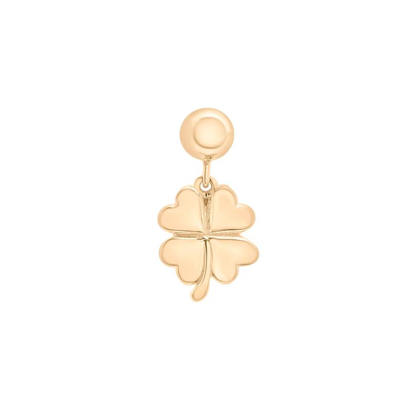 Clover Bead Charm in Vermeil – Image 1 of 3