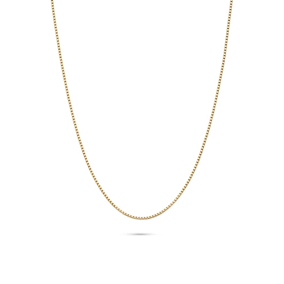 Box Chain in 14K Yellow Gold, 18" – Image 1 of 4