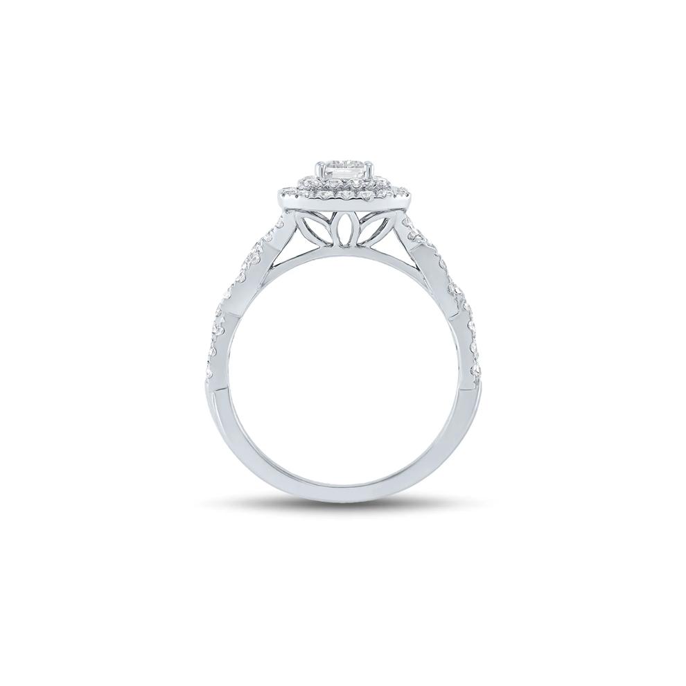 Lab Grown Diamond Emerald-Cut Engagement Ring in 14K White Gold (1 1/2 ct. tw.) – Image 2 of 3