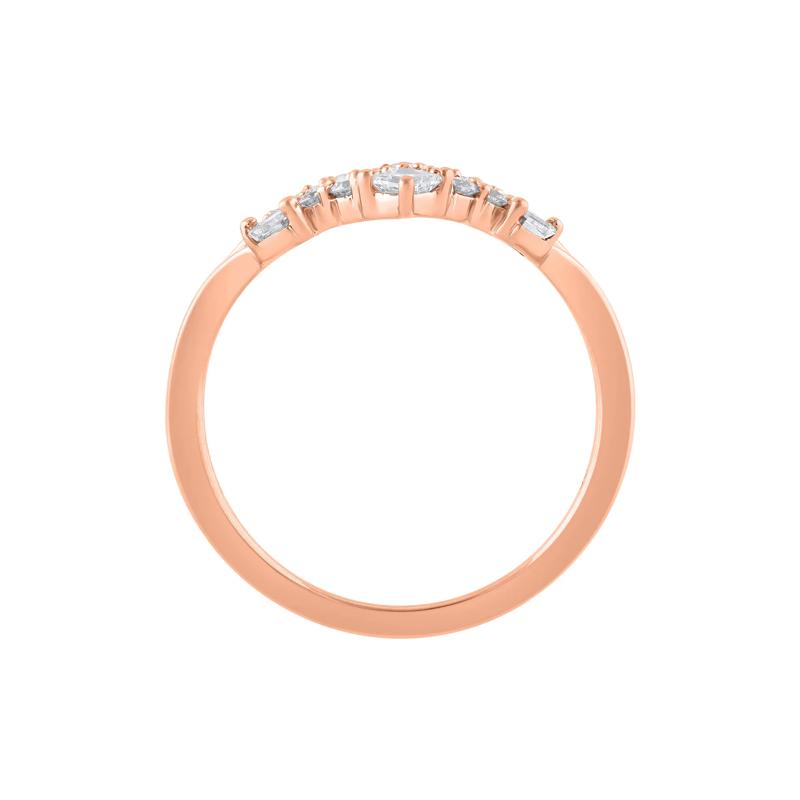 Diamond Contour Band in 14K Rose Gold &#40;1/4 ct. tw.&#41; – Image 2 of 3