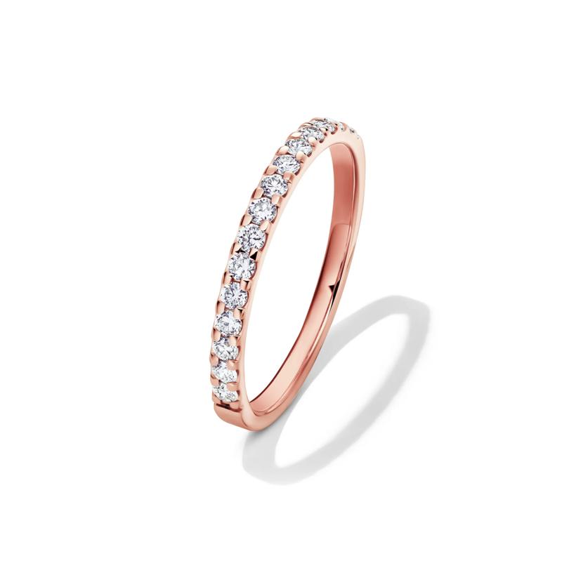 1/4 ct. tw. Lab Grown Diamond Band in 14K Rose Gold – Image 4 of 4