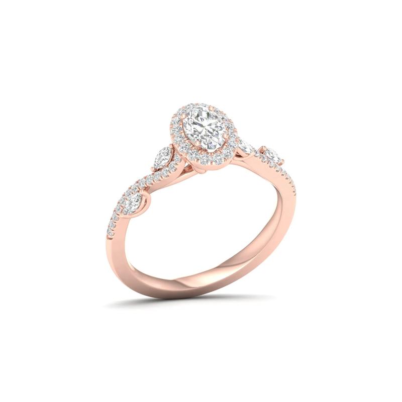 3/4 ct. tw. Diamond Engagement Ring in 14K Rose Gold – Image 5 of 5