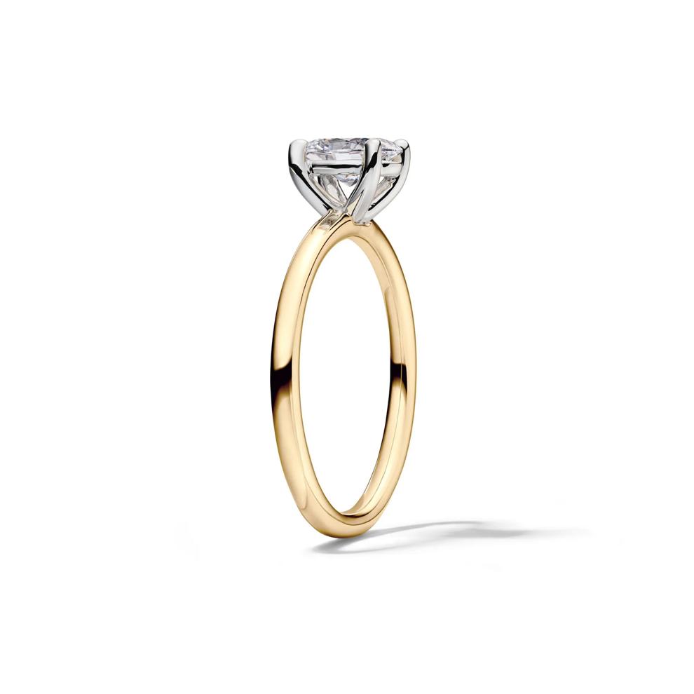 Lab Grown Diamond Solitaire Oval Engagement Ring in 14K Yellow Gold (1 1/2 ct.) – Image 3 of 4