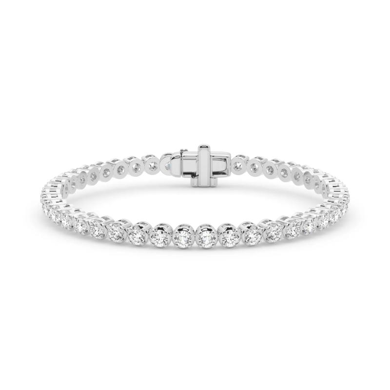 Lab Grown Diamond Round Tennis Bracelet in 14K White Gold &#40;7/8 ct. tw.&#41; – Image 1 of 2