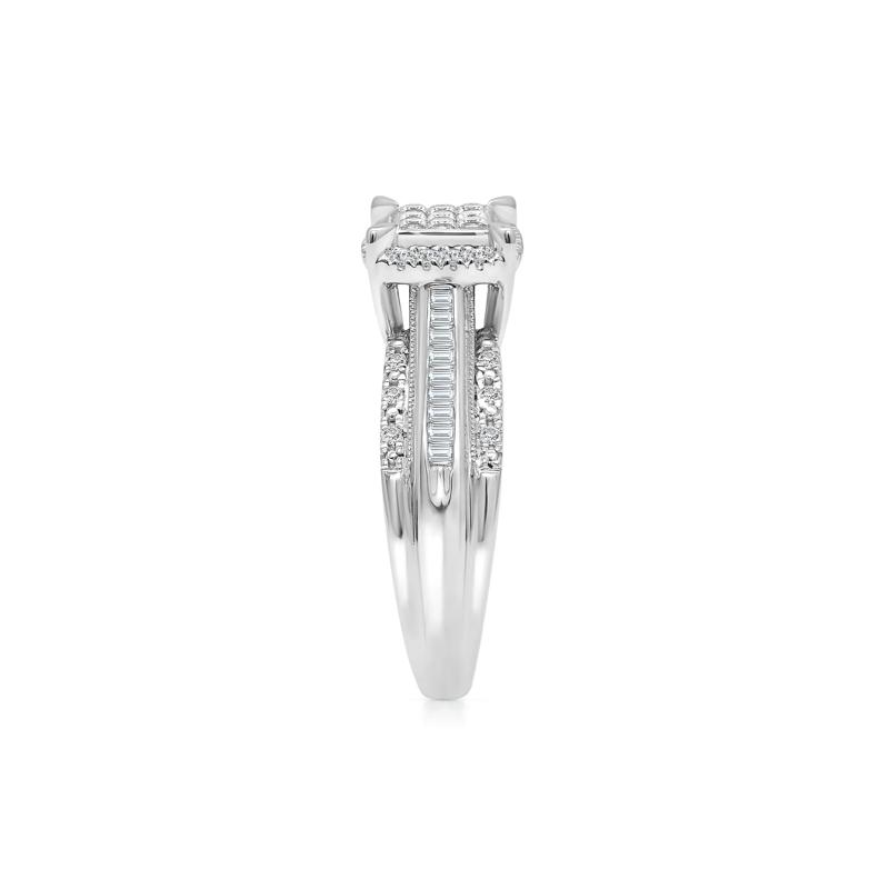 Diamond Composite Engagement Ring in 10K White Gold &#40;1/2 ct. tw.&#41; – Image 3 of 3
