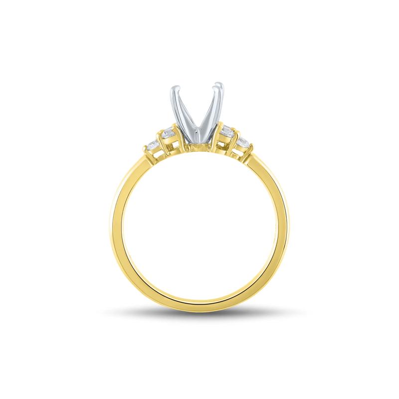 Lab Grown Diamond Semi-Mount in 14K Yellow Gold &#40;1/4 ct. tw.&#41; &#40;Setting Only&#41; – Image 5 of 6