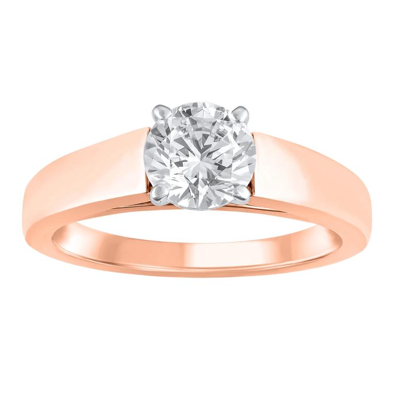 Wide Cathedral Semi-Mount Engagement Ring in 14K Gold, 4.1MM (Setting Only) – Image 1 of 6